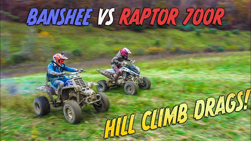 Banshee VS Raptor 700R Hillclimb Drag Race!
