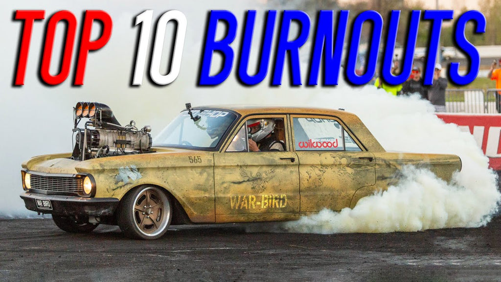 Top 10 BURNOUTS from Cleetus & Cars Indy (EPIC DRONE FOOTAGE)