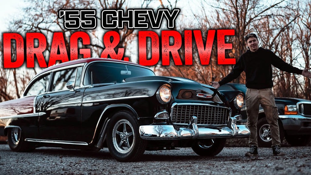 Papaw Goes for a Ride in Our New Drag and Drive 55' Chevy!