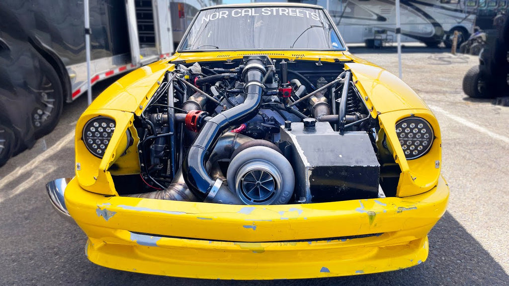 Street Racer at the track for the FIRST TIME! | 118mm turbo 240Z