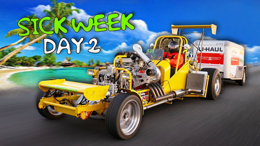 Sick Week gets BRUTAL. Greasy track and broken race cars! | Sick Week Day 2