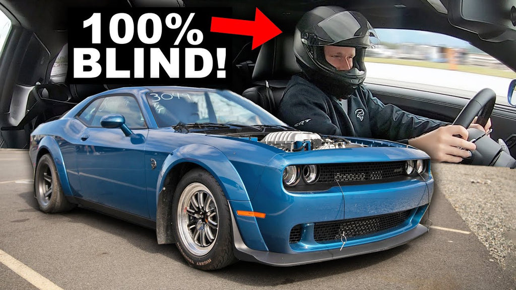 Blind Man goes 120mph in a HellCat (Worlds Fastest Blind Drag Racer)