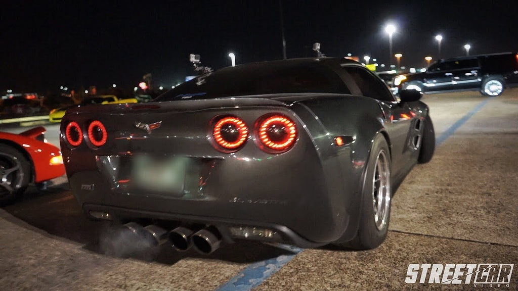 1000hp C7 Z06 vs 900hp C6 ZR1 + COPS!?